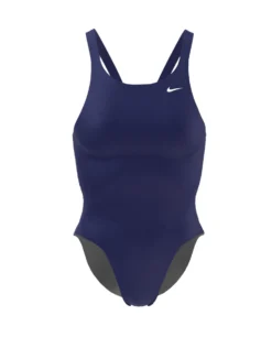 Nike Hydrastrong Solid Fastback Swimsuit - Midnight Navy -Swimming Equipment Store HydrastrongFastbackSwimsuit Blue 3