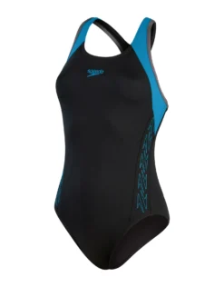Speedo Hyperboom Flyback Swimsuit - Black/Blue -Swimming Equipment Store HyperboomFlyback BlackBlue 1