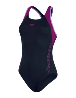Speedo Hyperboom Splice Flyback - Navy/Lilac -Swimming Equipment Store HyperboomSpliceFlyback NavyLilac 8
