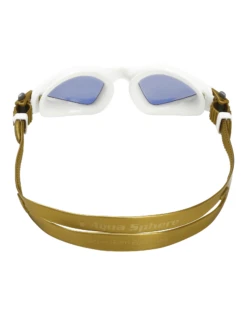 AQUA SPHERE Kayenne Small Fit Goggles - Mirrored Lens -Swimming Equipment Store KayenneSmallFit WhiteGold