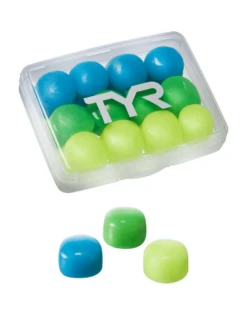 TYR Kids Multi Coloured Soft Ear Plugs -Swimming Equipment Store KidsMultiColouredEarPlugs