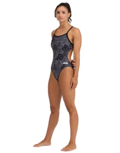 Arena Kikko Pro Challenge Back Swimsuit - Black/White -Swimming Equipment Store KikkoProChallengeBackSwimsuit BlackWhite 4