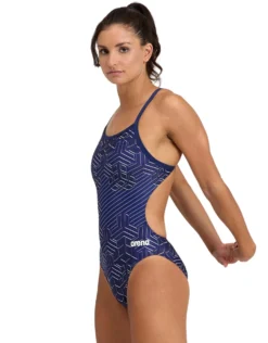 Arena Kikko Pro Challenge Back Swimsuit - Navy/White -Swimming Equipment Store KikkoProChallengeBackSwimsuit NavyWhite 2