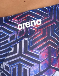 Arena Kikko Pro Swim Jammer - Red/White/Blue -Swimming Equipment Store KikkoProSwimJammer RedWhiteBlue 4