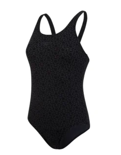 Speedo Boomstar Allover Muscleback Swimsuit - Black -Swimming Equipment Store NewProject 86