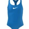 Nike Girls Essential Solid Racerback Swimsuit - Photo Blue