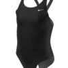 Nike Girls Hydrastrong Performance Fastback Swimsuit - Black