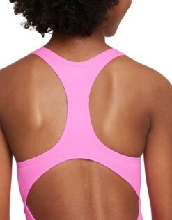 Nike Girls Racerback Swimsuit - Pink -Swimming Equipment Store Nike Girls NESSB711 Pink Spell Close Up