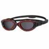 Zoggs Predator Flex Polarized Lens Goggle - Red/Black