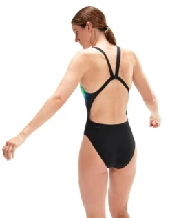 Speedo Placement Digital Laneback Swimsuit - Black/Blue -Swimming Equipment Store PlacementDigitalLanebackSwimsuit BlackBlue 7