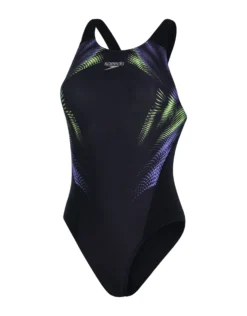 Speedo Placement Digital Recordbreaker Swimsuit - Black/Yellow -Swimming Equipment Store PlacementDigitalRecordbreakerSwimsuit BlackYellow 2