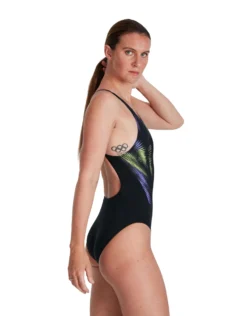 Speedo Placement Digital Recordbreaker Swimsuit - Black/Yellow -Swimming Equipment Store PlacementDigitalRecordbreakerSwimsuit BlackYellow 3