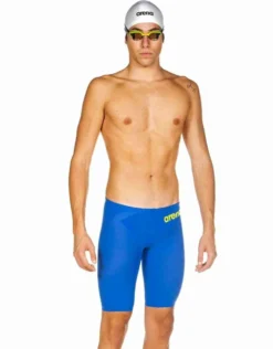 Swimming Equipment Store 37 Arena Powerskin Carbon Air 2 Jammer - Blue And Grey