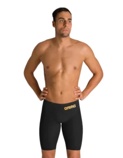 Swimming Equipment Store 33 Arena Powerskin Carbon Glide Jammer - Black/Gold