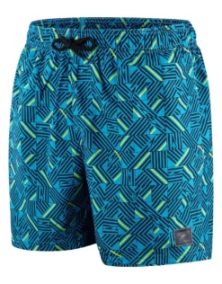 Speedo Printed Leisure 16" Swim Watershorts - Blue -Swimming Equipment Store PrintedLeisure16SwimWatershorts Blue 2
