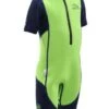Stingray HP Short Sleeve Kids Wetsuit - Green/Navy