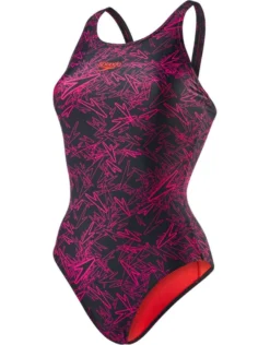 Speedo Endurance 10 Boom Allover Muscleback Swimsuit - Black/Pink -Swimming Equipment Store ShopifyTemplate 1b820551 099b 4a7e 9efb ffe368c3a187