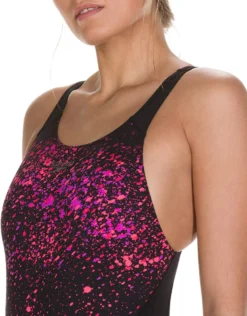 Speedo Speckleflow Placement Racerback - Black/Red -Swimming Equipment Store SpeckleflowPlacementRacerback BlackRed 2