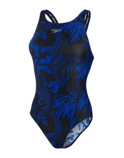 Speedo Allover Recordbreaker Swimsuit - Black/Blue -Swimming Equipment Store Speedo Allover Swimsuit BlueBlack