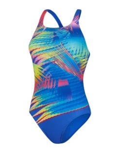 Speedo Digital Placement Medalist Swimsuit - Blue/Pink -Swimming Equipment Store Speedo Digital Placement Medalist Blue Pink 3