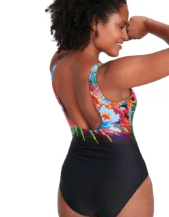 Speedo Digital Placement U-Back Swimsuit - Black/Multi -Swimming Equipment Store Speedo Digital Placement U Back Swimsuit Black Multi 5