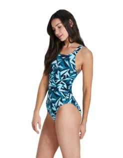 Speedo Hyperboom Allover Medalist Swimsuit - Teal -Swimming Equipment Store Speedo Hyperboom Allover Medalist Teal 7