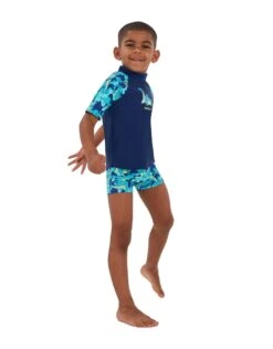 Speedo Tots Boys Printed Sun Protection Set - Blue -Swimming Equipment Store Speedo Printed Sun Protection Set Blue 6