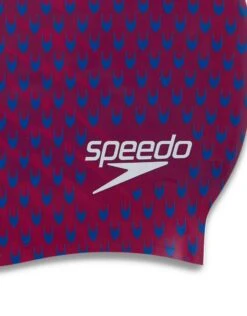 Speedo Reversible Moulded Silicone Swim Cap - Magenta/Blue -Swimming Equipment Store Speedo Reversible Moulded Silicone Cap Magenta Blue 4