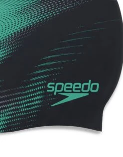 Speedo Slogan Print Silicone Swim Cap -Swimming Equipment Store Speedo Slogan Print Silicone Cap 3
