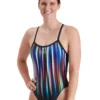 Speedo Placement Thinstrap Muscleback Swimsuit - Multi