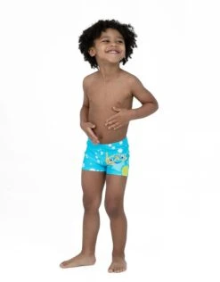 Speedo Tots Boys Tommy Turtle Placement Aquashorts - Aqua Blue -Swimming Equipment Store Speedo Tommy Turtle Placement Aquashorts 5