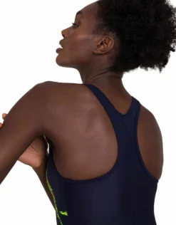 Speedo Boomstar Placement Racerback - Navy/Yellow -Swimming Equipment Store SpeedoBoomstarPlacementRacerback Navy Yellow 6