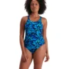Speedo Hyperboom Allover Medalist Swimsuit - Blue