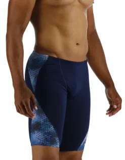 TYR StarHex Durafast Elite Blade Swim Jammer - Blue Ice -Swimming Equipment Store StarHexDurafastEliteBladeJammer BlueIce 2