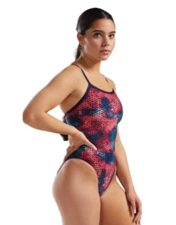 TYR StarHex Durafast Elite Diamondfit Swimsuit - Red/Multi -Swimming Equipment Store StarHexDurafastEliteDiamondfitSwimsuit RedMulti 4