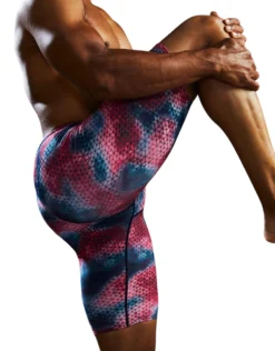 TYR StarHex Durafast Elite Solid Swim Jammer - Red/Multi -Swimming Equipment Store StarHexDurafastEliteSolidJammer RedMulti 4