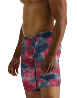 TYR StarHex Durafast Elite Solid Swim Jammer - Red/Multi -Swimming Equipment Store StarHexDurafastEliteSolidJammer RedMulti 6