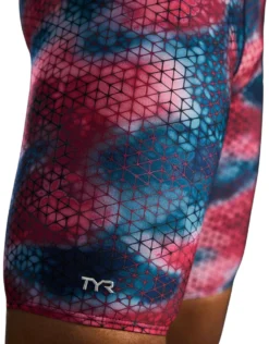 TYR StarHex Durafast Elite Solid Swim Jammer - Red/Multi -Swimming Equipment Store StarHexDurafastEliteSolidJammer RedMulti 8
