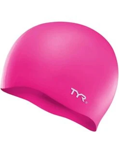 TYR Wrinkle Free Silicone Swim Cap -Swimming Equipment Store TYR wrinkle free silicone cap pink