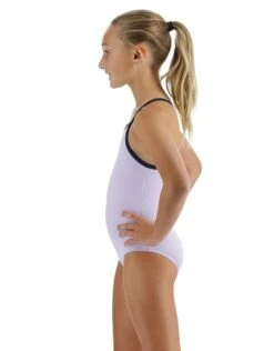 TYR Girls Solid Durafast Elite Addy DiamondFit Swimsuit - Lavender -Swimming Equipment Store TYRGirlsSolidDurafastEliteAddyDiamondFitSwimsuit Lavender 4