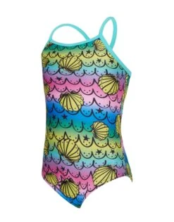 Zoggs Tots Girls Mermaids Crossback Swimsuit -Swimming Equipment Store TotsGirlsMermaidsCrossbackSwimsuit 4 1