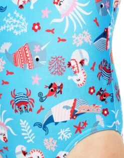 Zoggs Tots Girls Sea Disco Scoopback Swimsuit -Swimming Equipment Store TotsGirlsSeaDiscoScoopbackSwimsuit 2 1