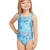 Zoggs Tots Girls Sea Disco Scoopback Swimsuit