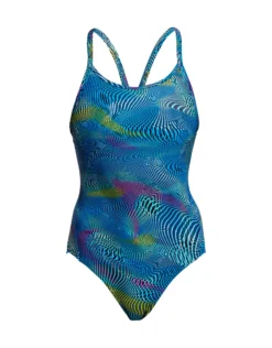 FUNKITA Wires Crossed Diamond Back Swimsuit -Swimming Equipment Store WIRESCROSSEDFUNKITALADIESSWIMSUIT 1