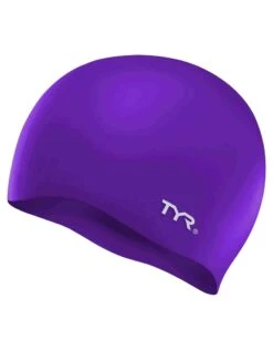 TYR Wrinkle Free Silicone Swim Cap -Swimming Equipment Store WrinkleFreeSiliconeCapPurple