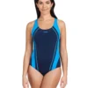 Zoggs Eaton Flyback Swimsuit - Navy/Blue