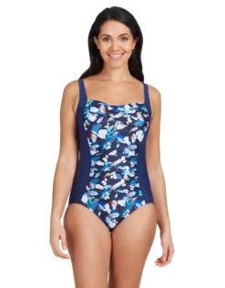 Zoggs Luxor Ruched Front Swimsuit - Navy -Swimming Equipment Store Zoggs Luxor Ruched Front Swimsuit 5