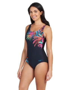 Zoggs Maya Adjustable Scoopback Swimsuit - Navy/Black -Swimming Equipment Store Zoggs Maya Adjustable Scoopback Swimsuit 6