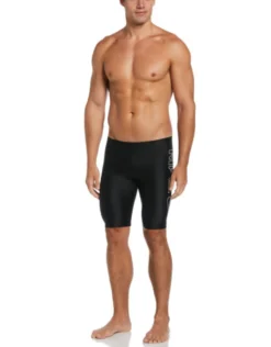 Nike Multi Logo Swim Jammer - Jet Black -Swimming Equipment Store nike multi logo jammer jet black 4